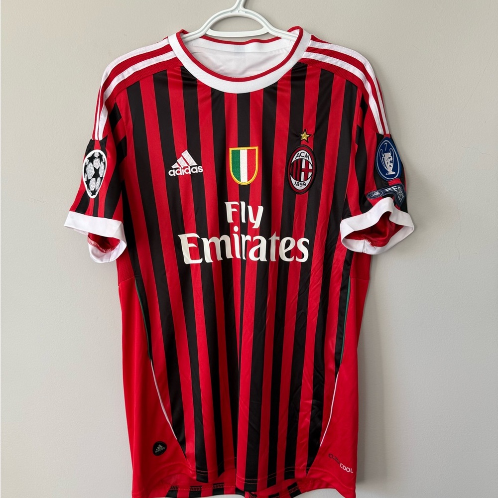 Zlatan Ibrahimovic AC Milan Champions League New Men Retro Adidas Soccer Jersey